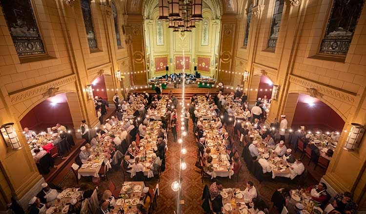 Panoramica della sala del Culinary Institute of America Panoramica della sala del Culinary Institute of America
