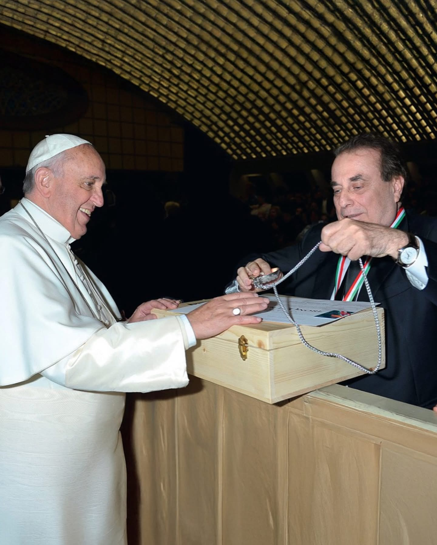 Franco M. Ricci incontra Papa Francesco