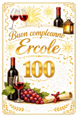 Ercole Cecconi ha compiuto 100 Anni